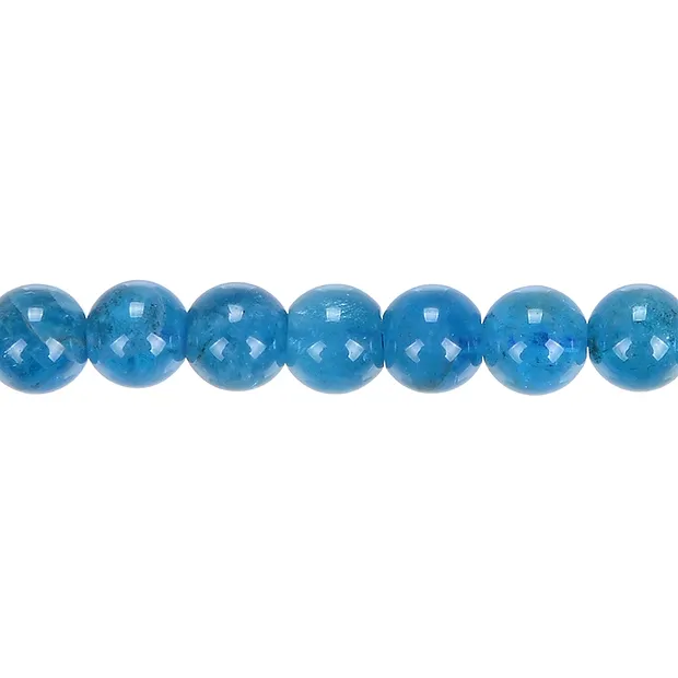 Strang Kugeln, Apatit (stab.) A, 10mm | Edelsteine, Heilsteine & Schmuck-Handel