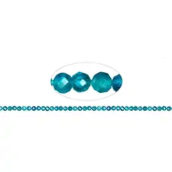 140200104820 Filo di perle, apatite (stab.) A+, sfaccettate, 03 mm (38 cm) | Marco Schreier