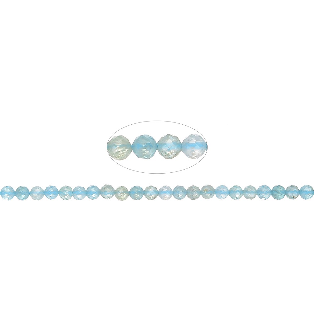 String Beads, Apatite AA (stab.), 04mm (39cm) | wholesaler gems & healing stones