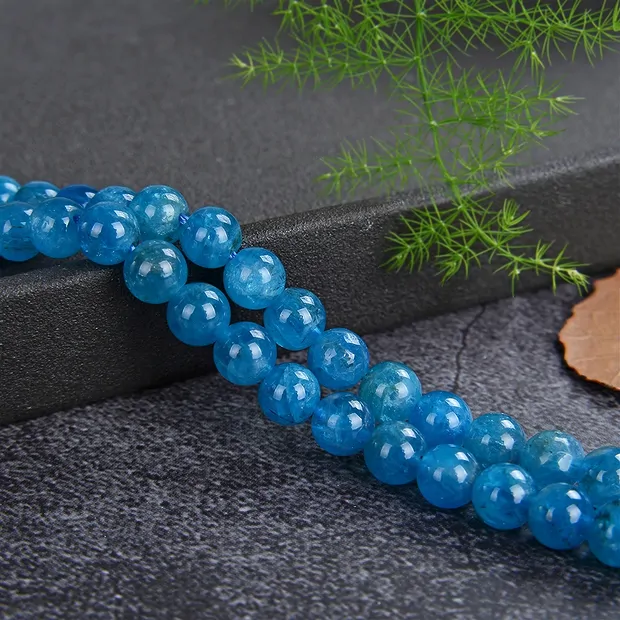 Rang de collier boules, apatite (stab.) A, 05mm | Marco Schreier