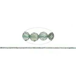 140200111425 Strang Kugeln, Apatit grün (stab.), facettiert, 02,5mm (39cm) | Marco Schreier