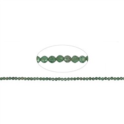 140200112425 Strang Kugeln, Apatit grün (stab.), facettiert, 03,5mm (39cm) | Marco Schreier