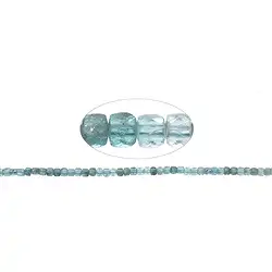 140200208427 Strang Würfel, Apatit hell (stab.), facettiert, 04mm (39cm) | Marco Schreier