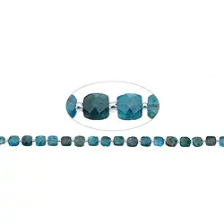 140200208920 Strand cuboid, apatite (stab.), faceted, 08-09 x 08mm | Marco Schreier