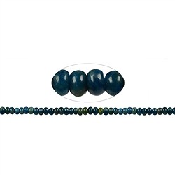 140200300220 Strand button, apatite (stab.) , 06-07mm | wholesaler gems & healing stones