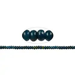 140200300220 Strang Button, Apatit (stab.) , 06-07mm | GH Edelsteine, Heilsteine & Schmuck