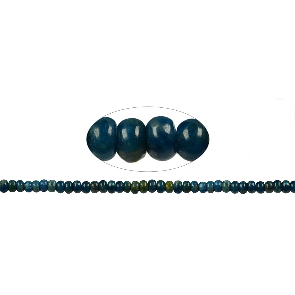Rang de colliers Boutons, apatite (stab.) , 06-07mm | Marco Schreier
