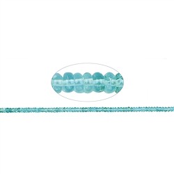 140200304621 Rang de colliers Boutons, apatite (stab.), 03 x 05mm | Marco Schreier