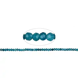 140200313922 Bottone a filo, apatite (stab.), sfaccettato, 02 x 03 mm | Marco Schreier