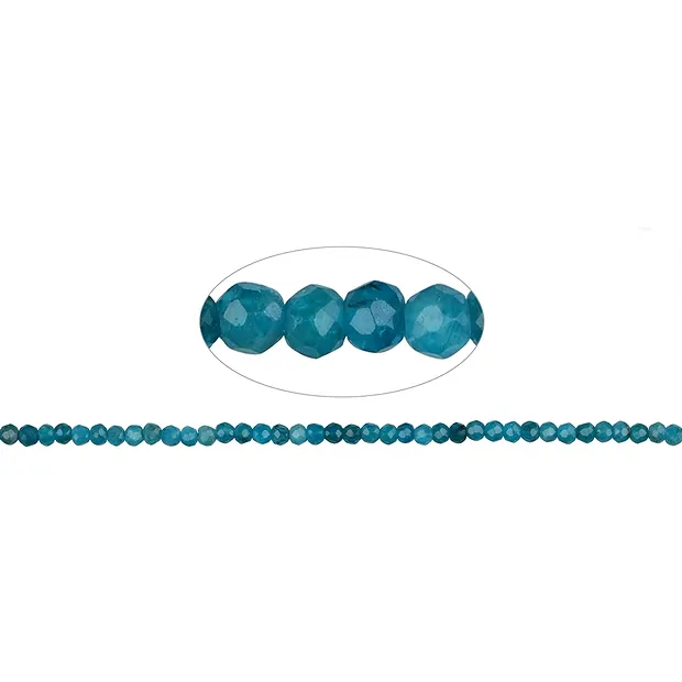 Botón de filamento, apatita (estabilizado), facetado, 02 x 03mm | Marco Schreier