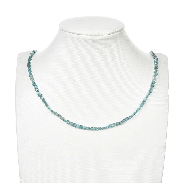 Rang de collier disque/pièce, apatite (stab.), facetté, 04mm (38cm) | Marco Schreier
