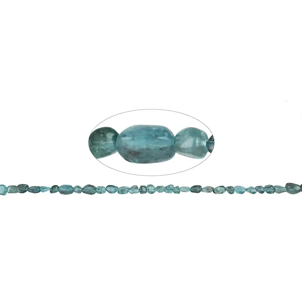 Filo di pepite, apatite, 06-08mm | Gemme Schreier, pietre curative e gioielli
