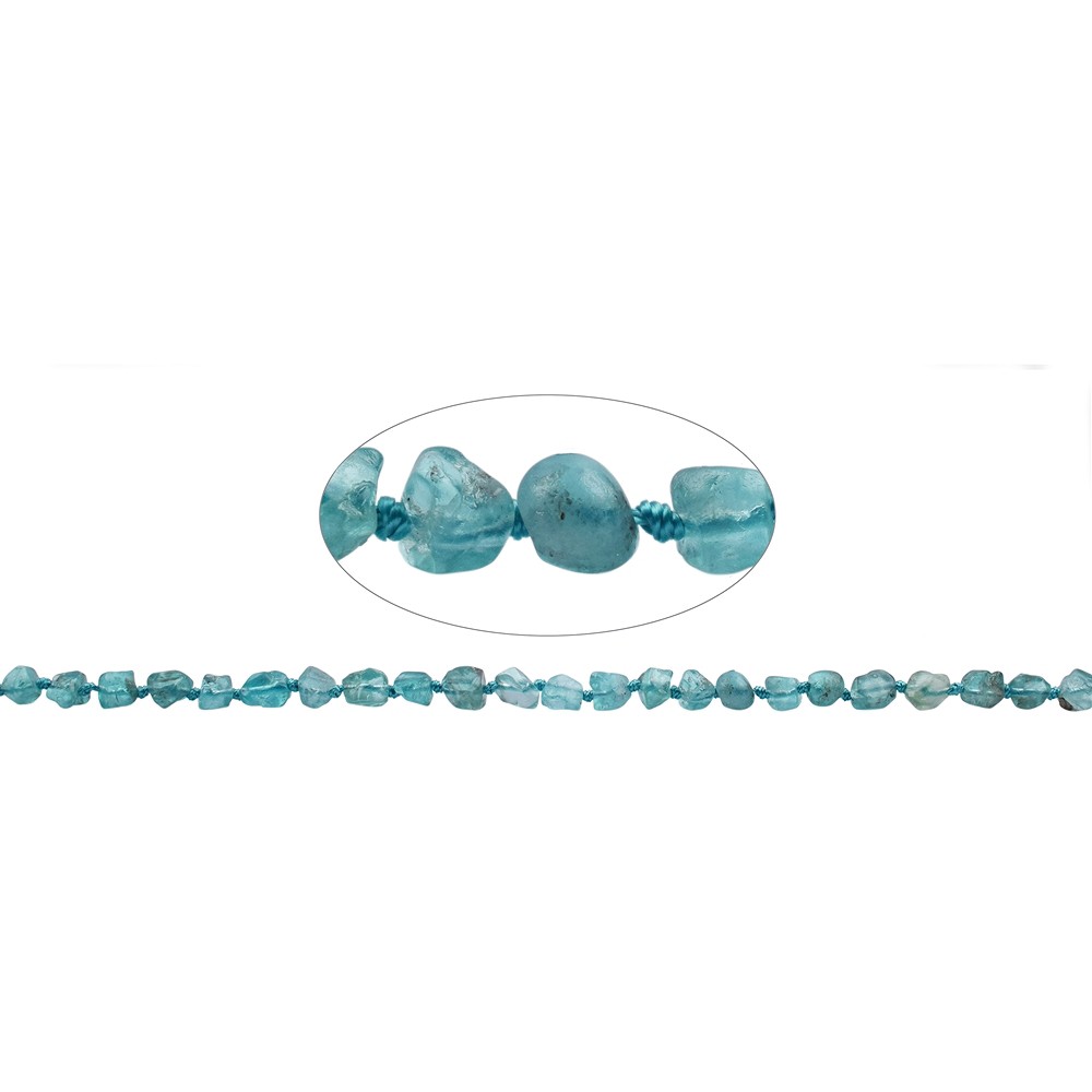 Rang de colliers Nuggets, apatite (stab.), 07-10 mm (42cm) | Marco Schreier