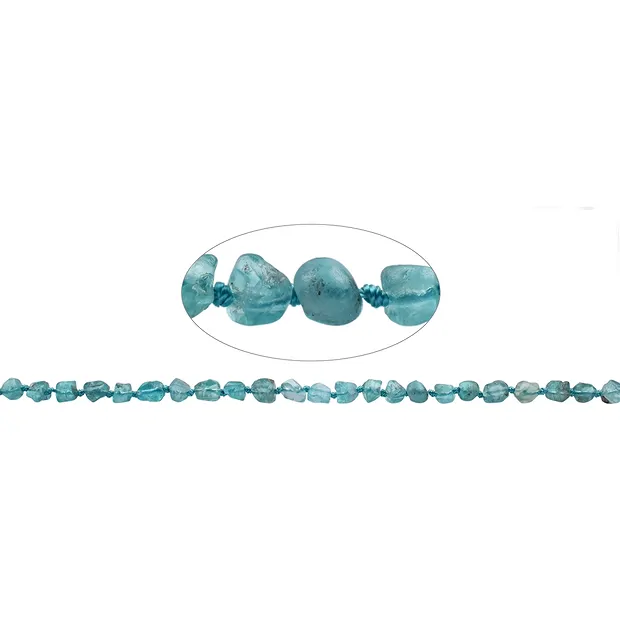 Strand of nuggets, apatite (stab.), 07-10 mm (42cm) | Marco Schreier