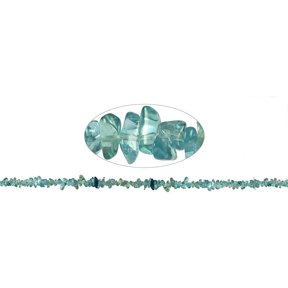 Strang Splitter, Apatit (stab.) hell, 01-03 x 03-08mm (85cm) | Marco Schreier