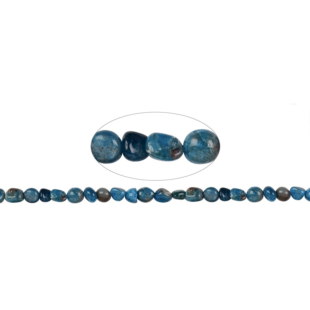 Rang de colliers Nuggets, apatite (stab.), 07 - 08mm | Marco Schreier