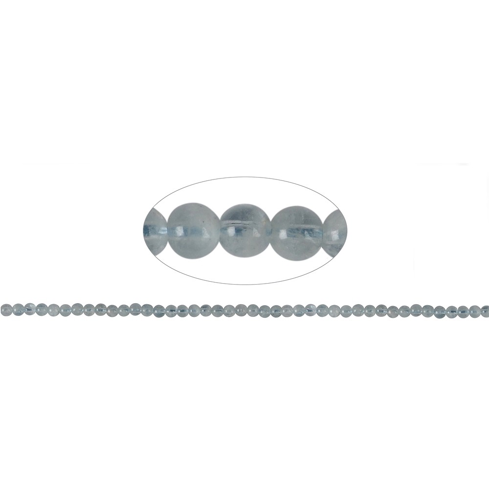 Cuentas de piedras preciosas, Aguamarina, 04-05mm | Marco Schreier