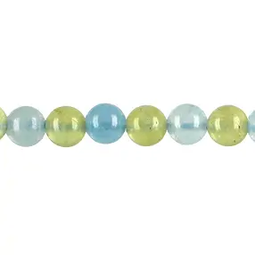 Rang de collier boules, Aigue-marine/Heilodor, 04mm | Marco Schreier