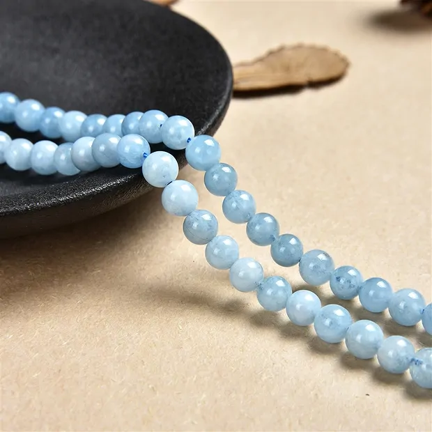 String Beads, Aquamarine, 05-06mm | wholesaler gems, healing stones & jewelry