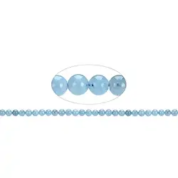 140220100420 Rang de collier boules, Aigue-marine, 05-06mm | Marco Schreier