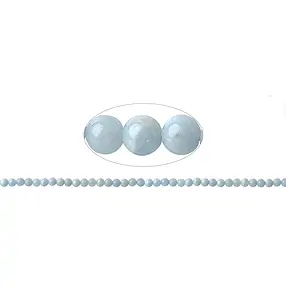 Rang de collier boules, Aigue-marine, 05mm | Marco Schreier