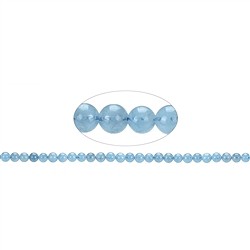 140220100522 Filo di perline, Acquamarina A, 06 - 07 mm | grossista gemme e pietre curative
