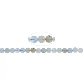 Rang de collier boules, Aigue-marine/Héliodore (clair) B, 06mm | Marco Schreier