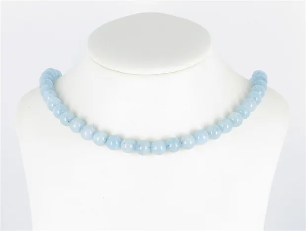 Rang de collier boules, Aigue-marine, 09mm | Marco Schreier