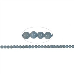 140220100821 Rang de collier boules, Aigue-marine, 09mm | Marco Schreier