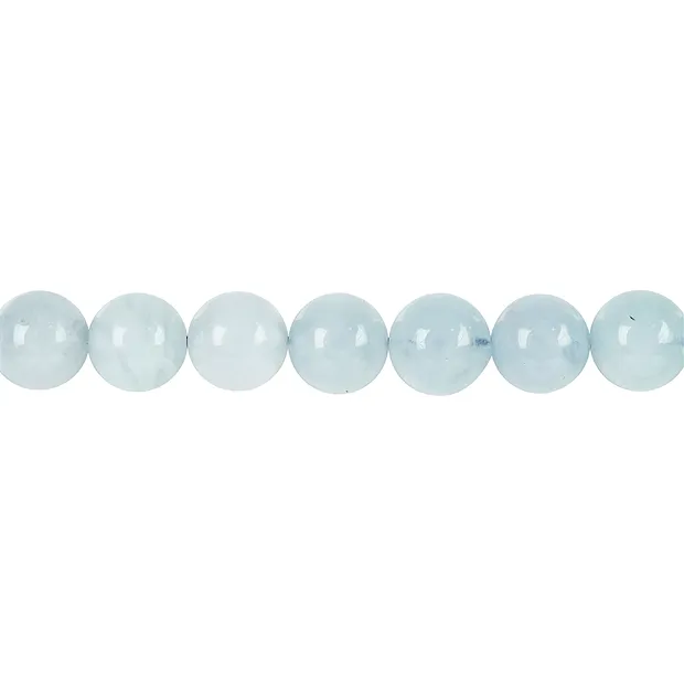 Strang Kugeln, Aquamarin, 10mm | Großhändler Edelsteine, Heilsteine & Schmuck