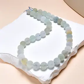 Rang de collier boules, Aigue-marine/Héliodore (clair), 10mm | Marco Schreier