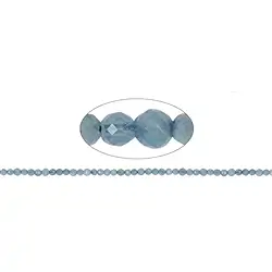 140220101621 String Beads, Aquamarine, faceted, 03.5 - 04mm (39cm) | Marco Schreier