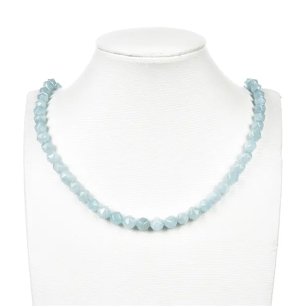 String Beads, Aquamarine, faceted, 08mm (39cm) | gems, healing stones & jewelry