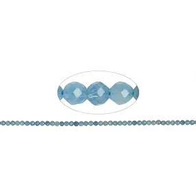 Strang Kugeln, Aquamarin, facettiert, 02mm (39cm) | Marco Schreier