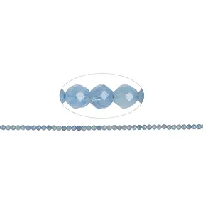 Strang Kugeln, Aquamarin (hell/dunkel), facettiert, 03mm (39cm) | Marco Schreier
