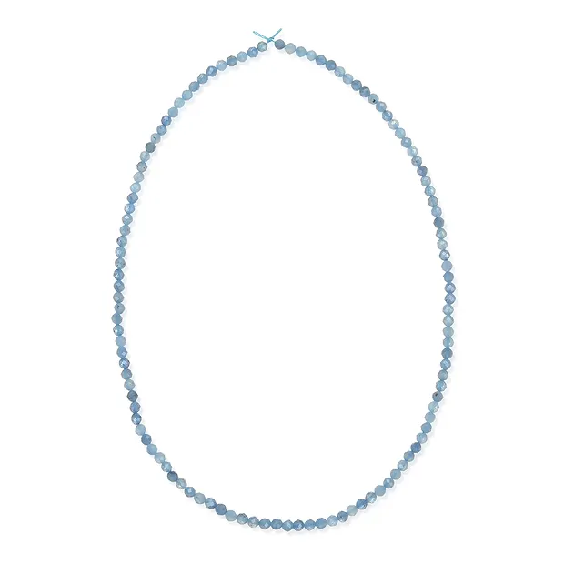 Strang Kugeln, Aquamarin (dunkel), facettiert, 03mm (39cm) | Marco Schreier