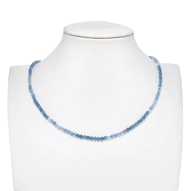 String Beads Button/Ball, Aquamarine, 03.5 x 03.5mm (39cm) | Marco Schreier