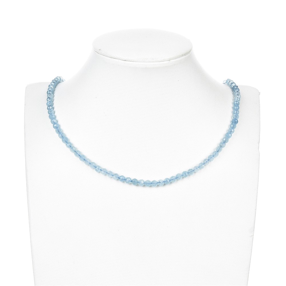 Filo di perline, Acquamarina, sfaccettato, 04mm | Marco Schreier