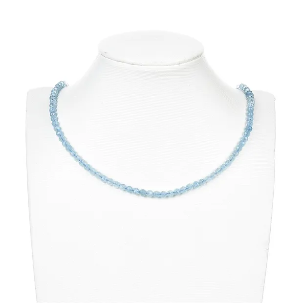 Strang Kugeln, Aquamarin, facettiert, 04mm | GH Edelsteine, Heilsteine & Schmuck