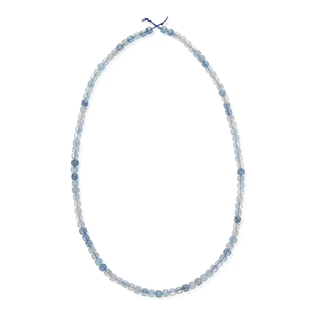 Rang de colliers, Aigue-marine (clair/foncé), facettes, 04mm (39cm) | Marco Schreier