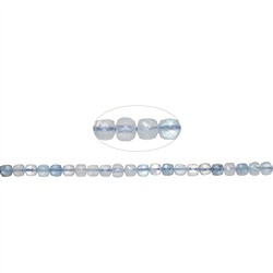 140220200123 Tiras de cubos, Aguamarina (claro/oscuro), facetados, 04mm (39cm) | Marco Schreier