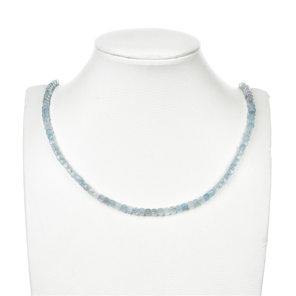 Strand cube, Aquamarine (light blue), faceted, 04mm | Marco Schreier