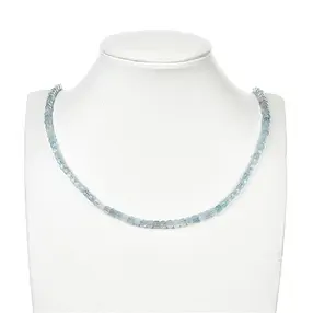 Rang de collier, Aigue-marine (bleu clair), 04mm, facetté | Marco Schreier