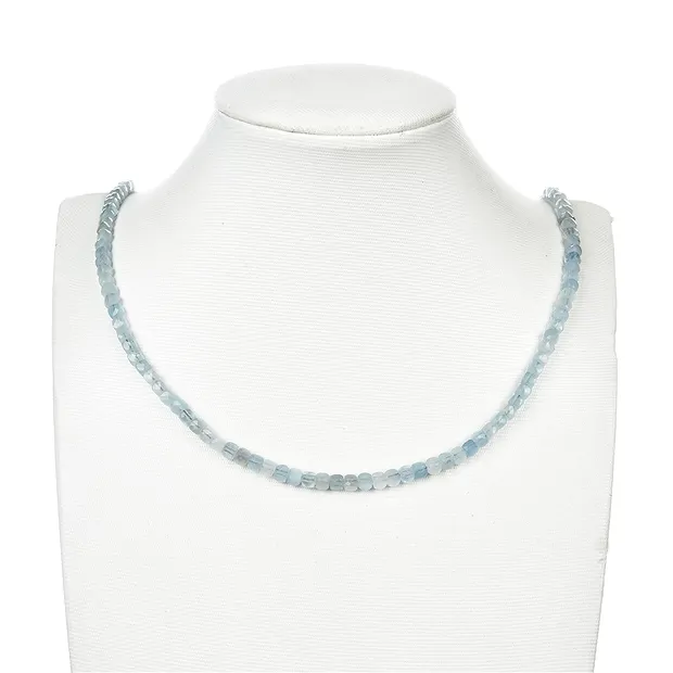 Strand cube, Aquamarine (light blue), faceted, 04mm | Marco Schreier