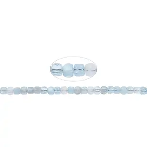 Rang de collier, Aigue-marine (bleu clair), 04mm, facetté | Marco Schreier
