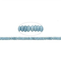 140220300320 Rang de colliers Boutons, Aigue-marine, 05 x 08mm | Marco Schreier