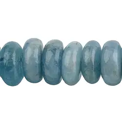 140220306720 Rang de colliers Boutons, Aigue-marine, 05-06 x 11-12mm | Marco Schreier