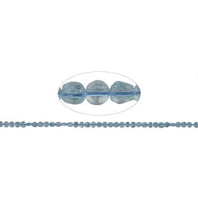 Strang Coin/Hexagon, Aquamarin, 05-06mm | GH Edelsteine, Heilsteine & Schmuck