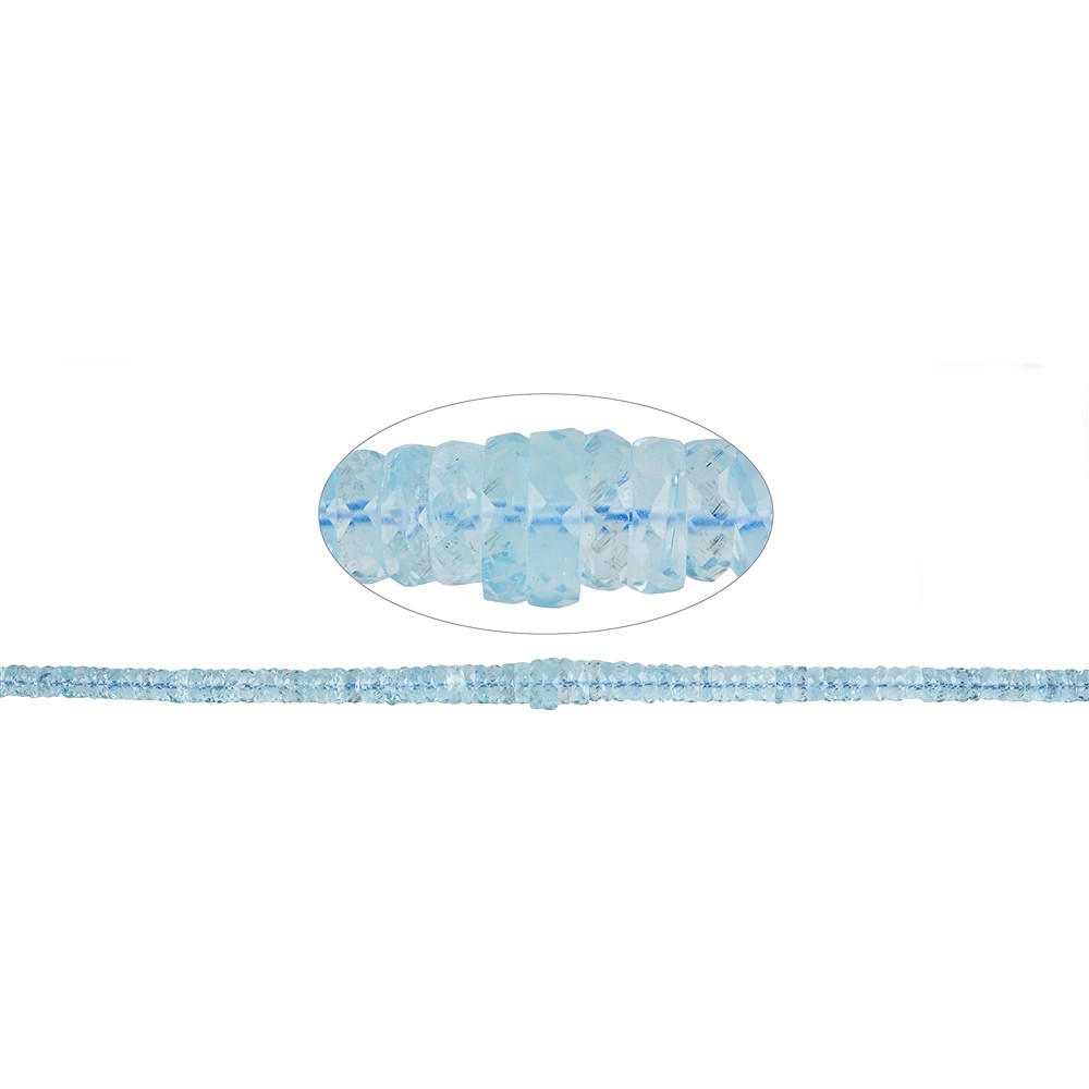 Strang Coin, Aquamarin A, facettiert, 04 - 08mm (48cm) | Marco Schreier