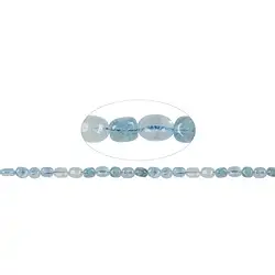 140220604320 Strang Nuggets, Aquamarin, 09-11 x 05-08mm (39cm) | Marco Schreier